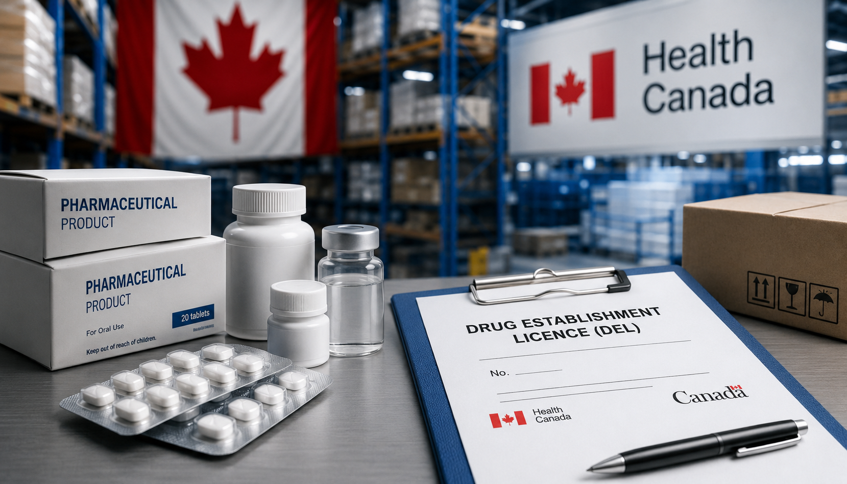 Drug Establishment Licence DEL in Canada for Pharmaceuticals