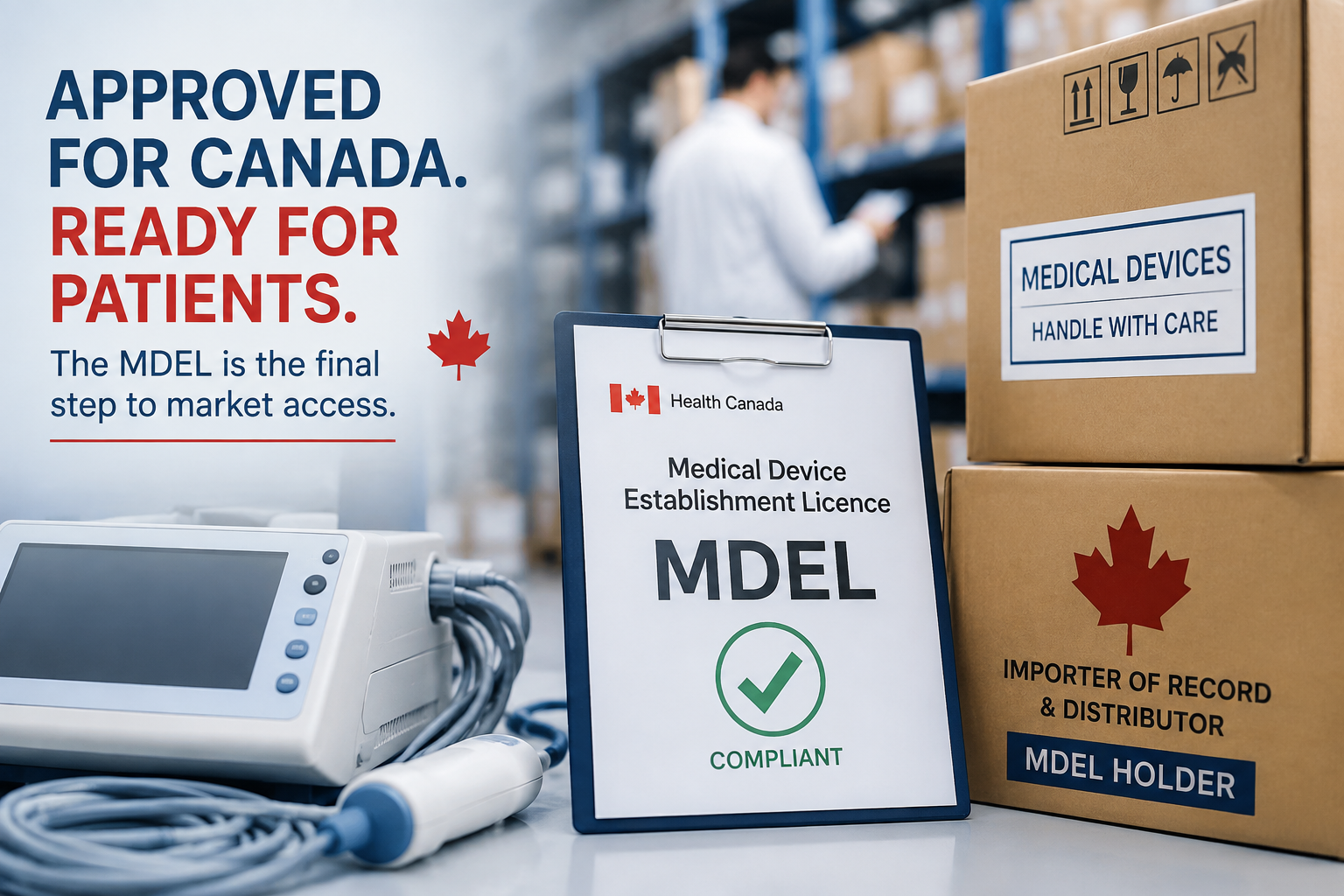 Medical Device Establishment Licence MDEL in Canada