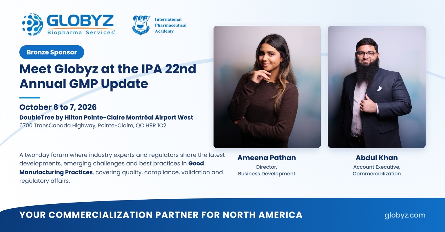 Globyz at IPA Annual GMP Update — Montréal 2026